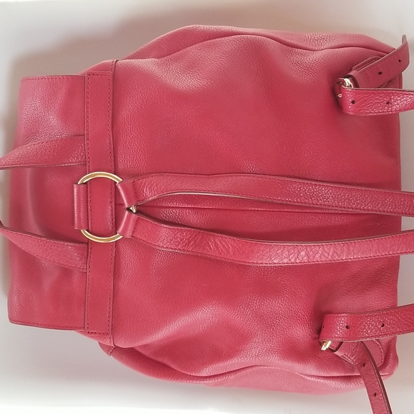 Coach Billie Leather Backpack in Classic Red - Picture 4 of 13